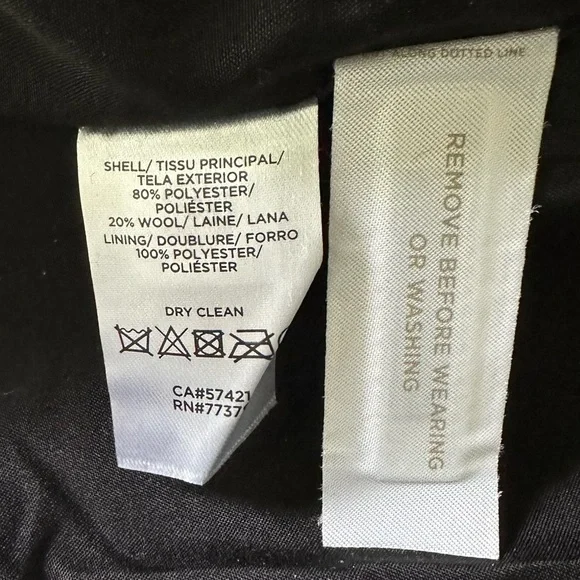 NWT Ann Taylor Zebra Print Long Double Breasted Wool Blend Blazer Size 6 - Picture 12 of 14